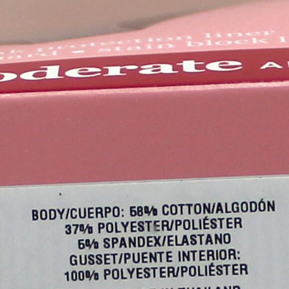 Hanes 4 Pair Girls Tagless Size 16 Hipster Moderate Absorbency Period Underwear - Picture 6 of 11